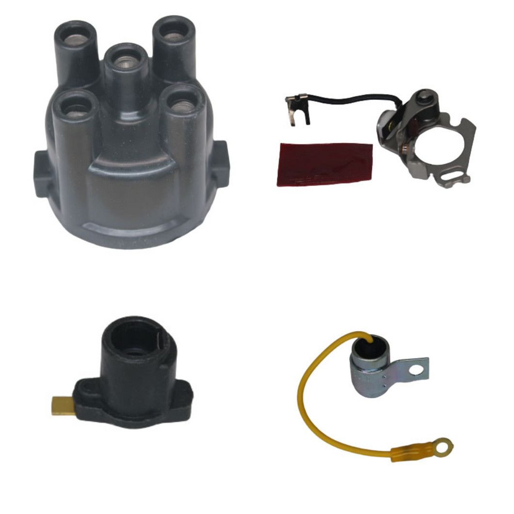 Satoh Tractor Ignition Kit: Distributor Cap, Rotor, Points & Condenser - Fits S550, S650G