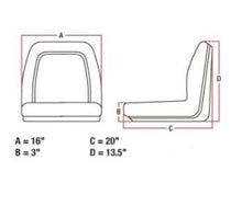 Load image into Gallery viewer, Universal Tractor Seat for Compact Tractors
